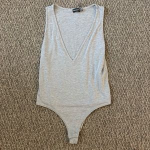PrettLittleThing Plunging V Body Suit